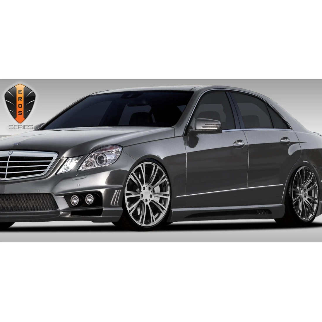 2010-2016 Mercedes E Class W212 Eros Version 1 Side Skirts Rocker Panels - 2 Piece - 107798
