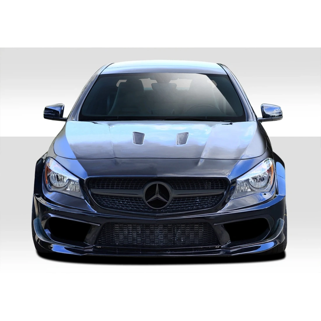 2014-2015 Mercedes CLA Class Black Series Look Wide Body Front Bumper - 7 Piece - 112011