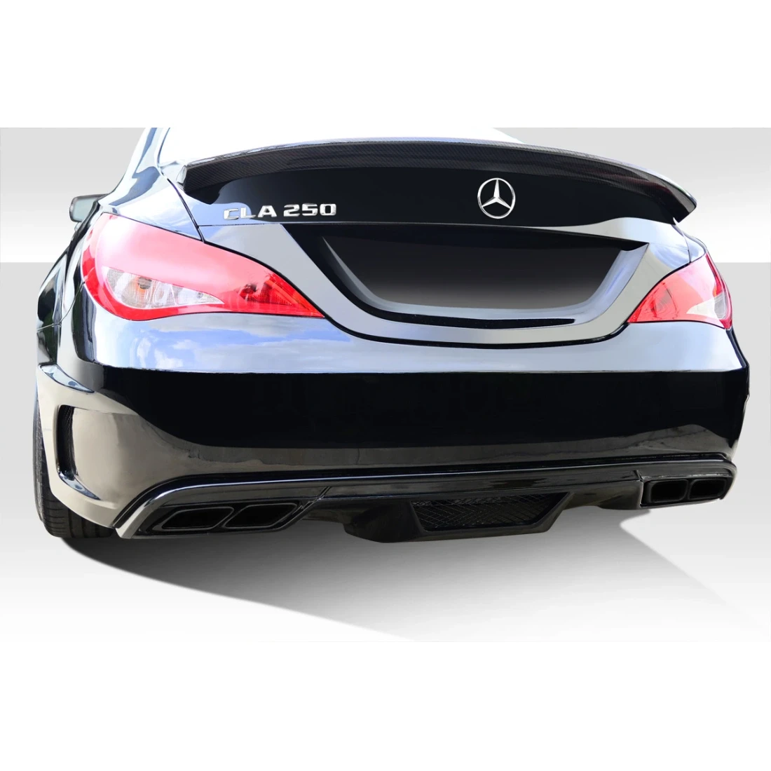 2014-2015 Mercedes CLA Class Black Series Look Wide Body Rear Bumper - 1 Piece - 112013