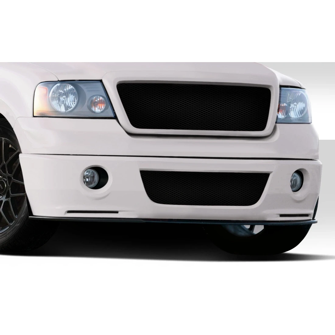 2004-2008 Ford F-150 Super Snake Look Front Lip Under Air Dam Spoiler - 1 Piece - 112219