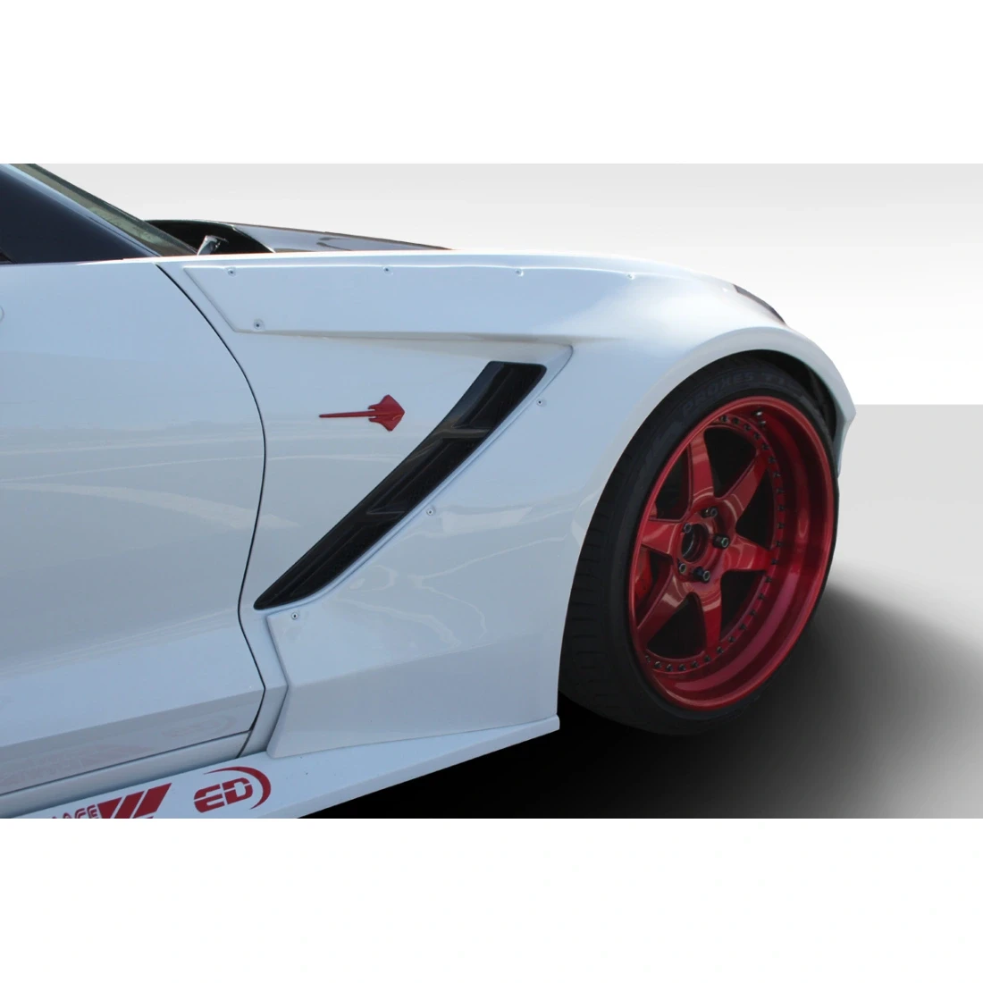 2014-2019 Chevrolet Corvette C7 Gran Veloce Wide Body Front Fender Flares- 2 Piece - 112431
