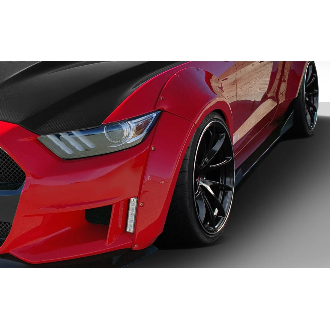 2015-2017 Ford Mustang Grid Wide Body Front Fender Flares - 4 Piece - 112566