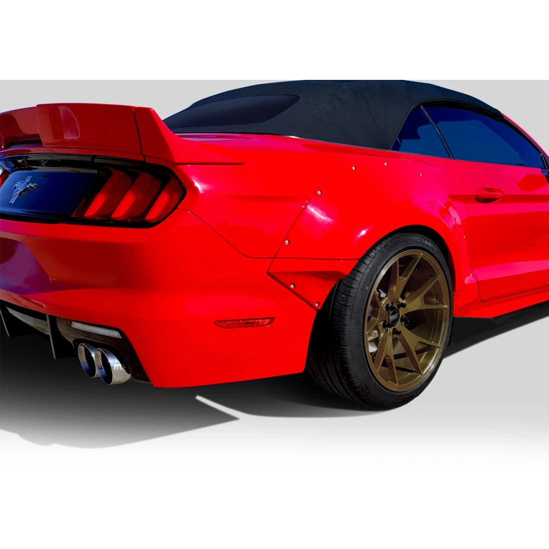 2015-2023 Ford Mustang Grid Wide Body Rear Fender Flares - 4 Piece - 112567