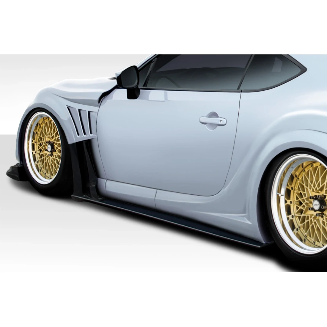 2013-2020 Scion FR-S VR-S Wide Body Side Skirts / Side Splitters - 4 Piece - 112651