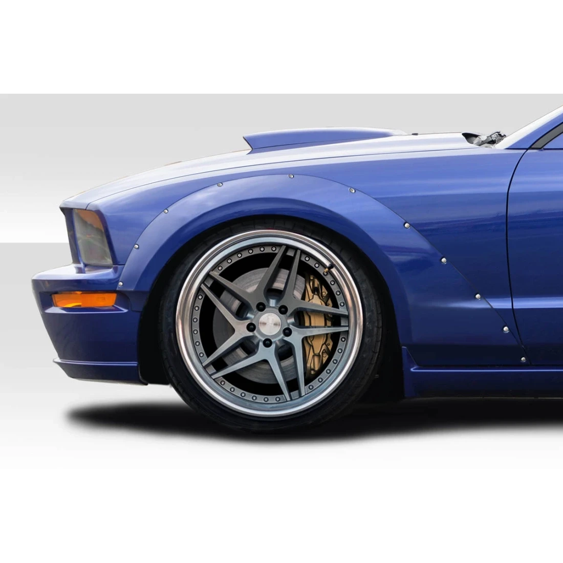 2005-2009 Ford Mustang Circuit Wide Body 75MM Fender Flares - 4 Piece - 112888
