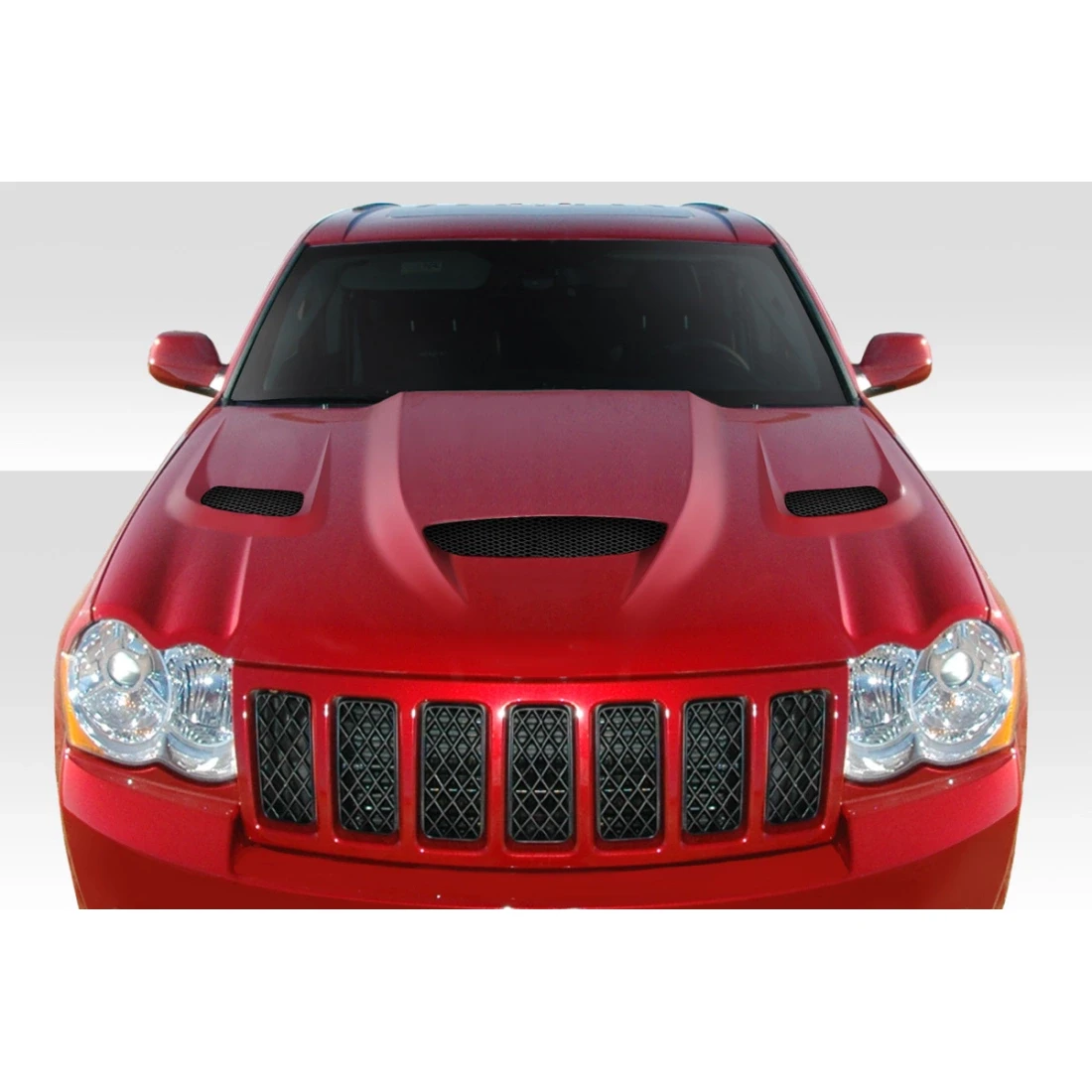 2005-2010 Jeep Grand Cherokee Hellcat Look Hood - 1 Piece - 113007