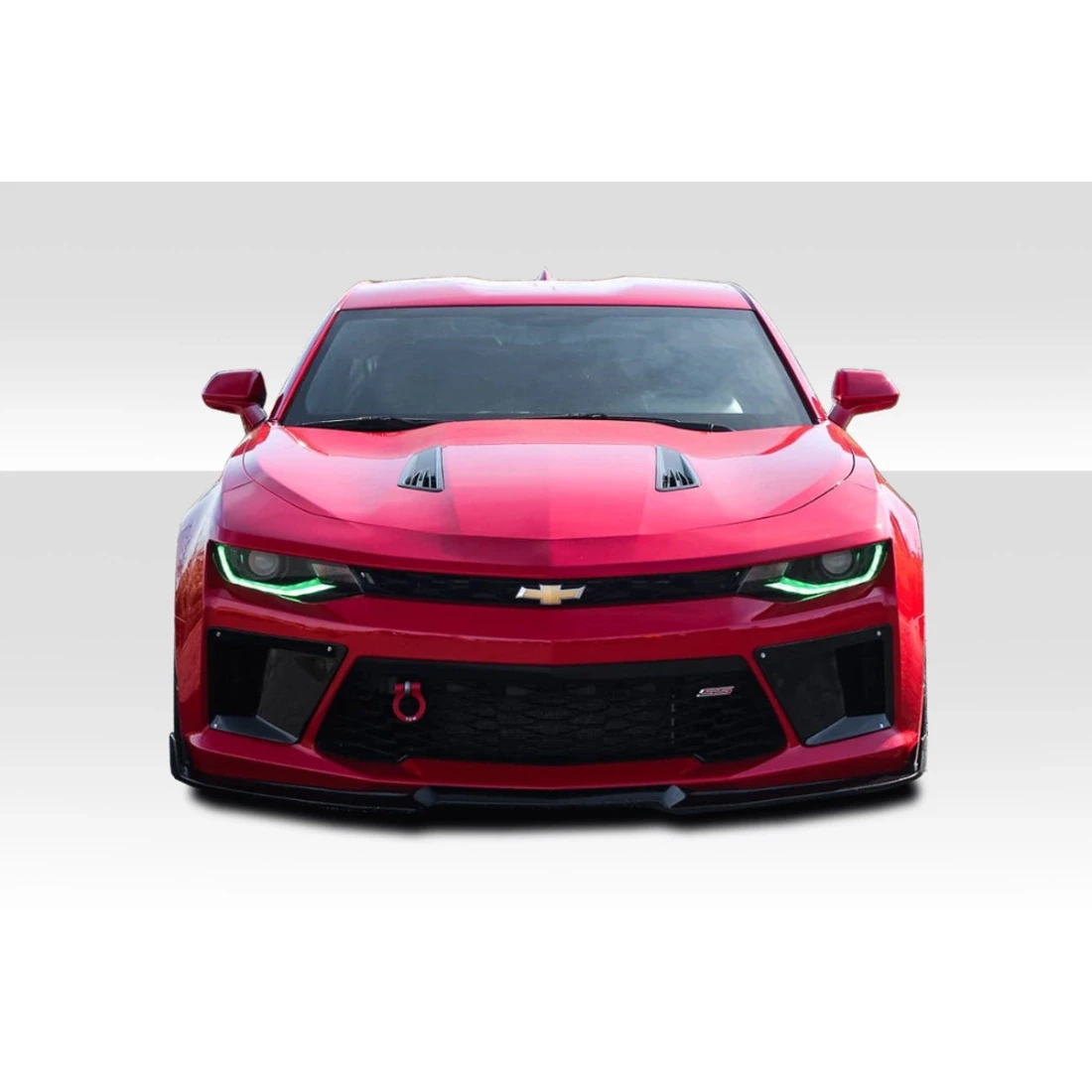2016-2018 Chevrolet Camaro V8 Grid Front Bumper Air Duct Extensions Add Ons Spat Extensions - 2 Piece - 113021
