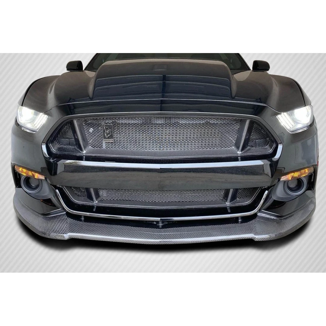 2015-2017 Ford Mustang CVX Front Lip Spoiler - 1 Piece - 113091