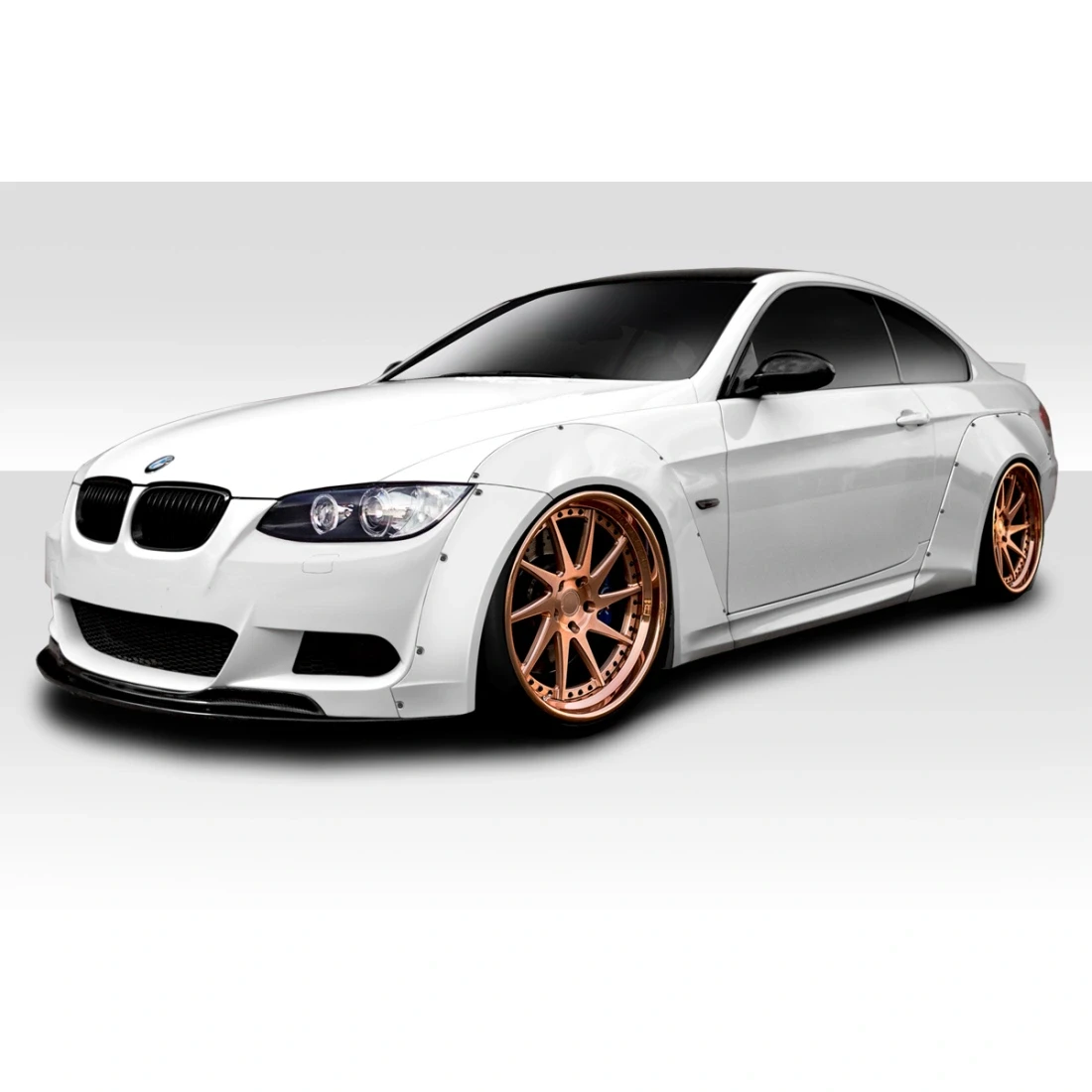 2007-2013 BMW 3 Series E92 2dr E93 Convertible Circuit Wide Body Front Kit (+65mm Front, +90mm Rear) - 8 Piece ( fits all models except M3 ) - 113827