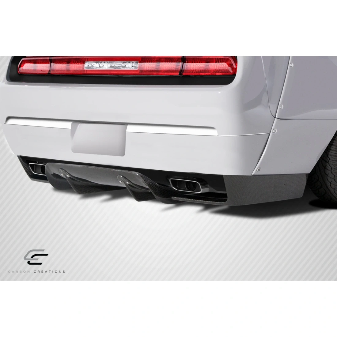 2008-2014 Dodge Challenger Circuit Rear Diffuser - 3 Piece - 113982