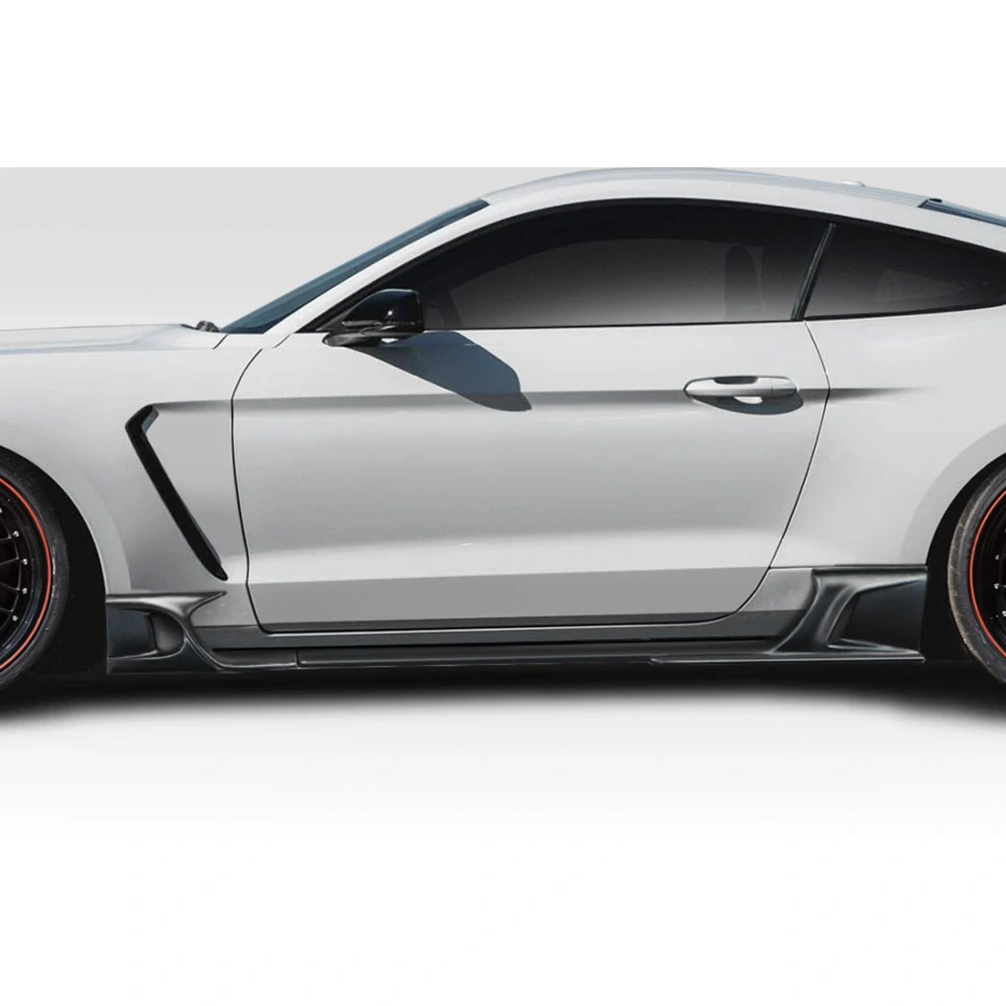 2015-2023 Ford Mustang KT Style Side Skirt Rocker Panels Add-Ons - 4 Piece - 114805