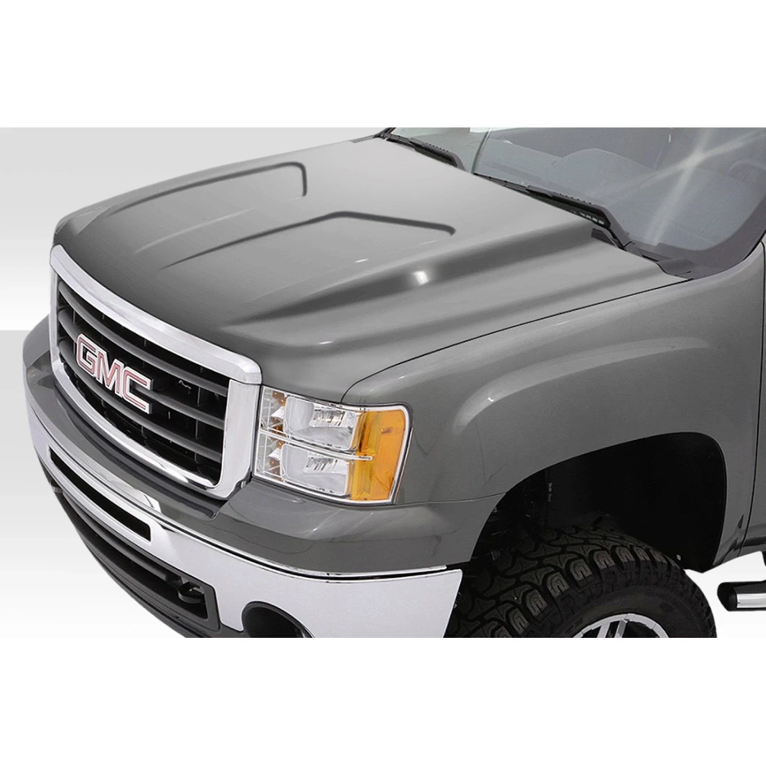 2007-2013 GMC Sierra Cowl Hood - 1 Piece - 115180