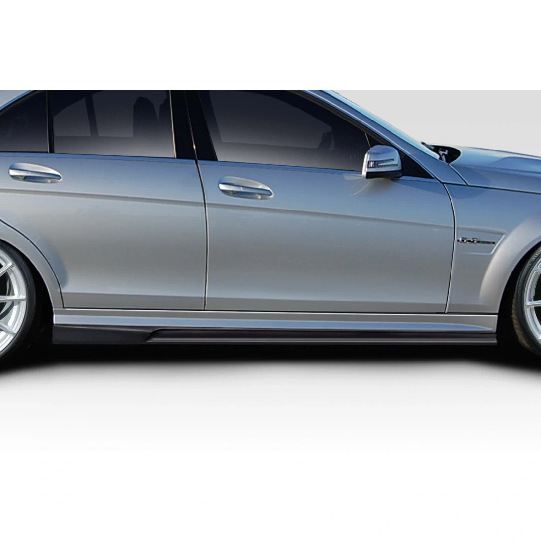 2008-2014 Mercedes C Class C63 W204 AF-1 Side Skirts Rocker Panels ( GFK ) - 2 Piece - 115236