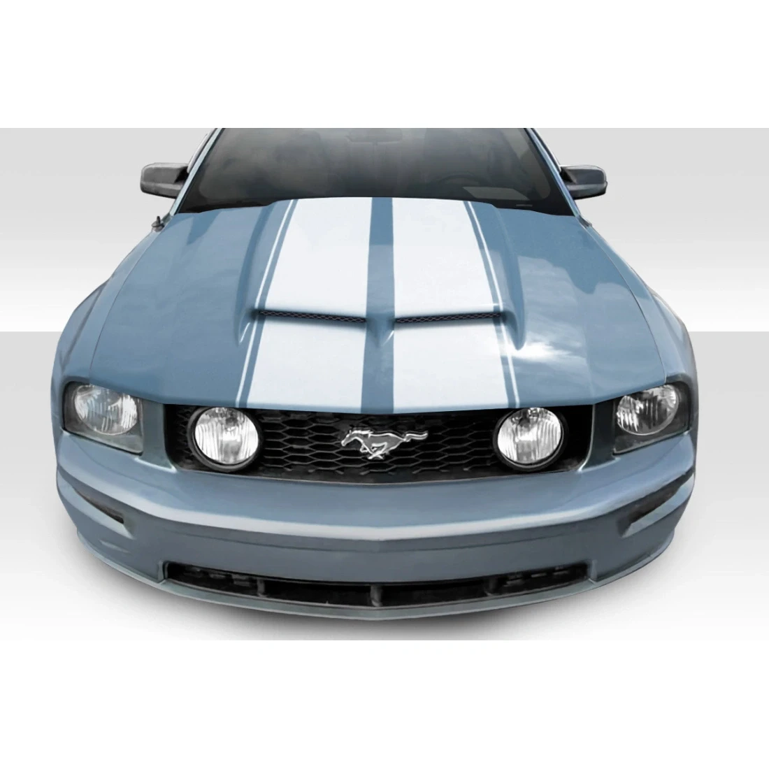 2005-2009 Ford Mustang CVX Ram Air Hood - 1 Piece - 115317