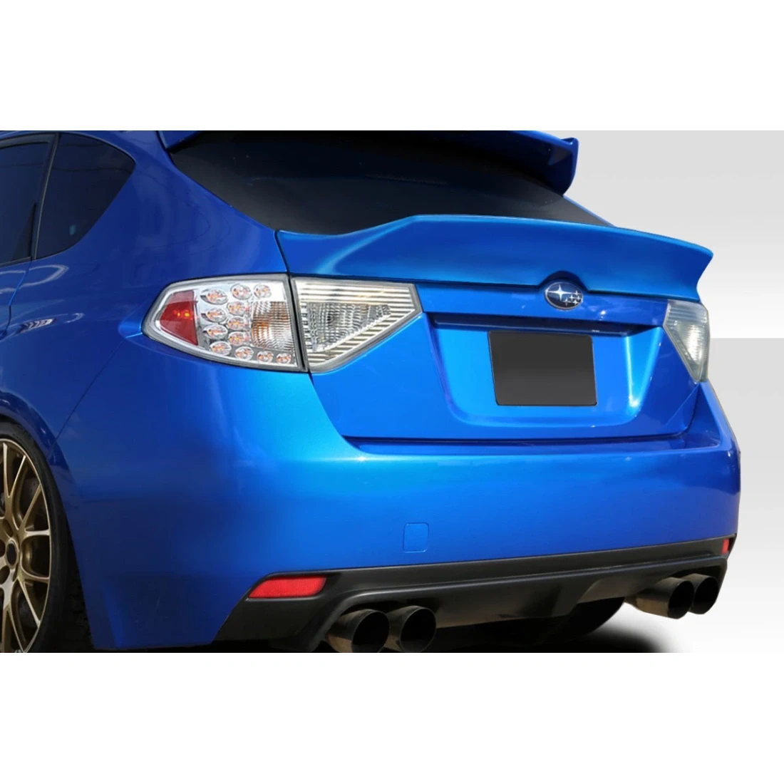 2008-2011 Subaru Impreza HB 2008-2014 WRX STI HB MSR Rear Middle Wing Spoiler - 1 Piece - 115508