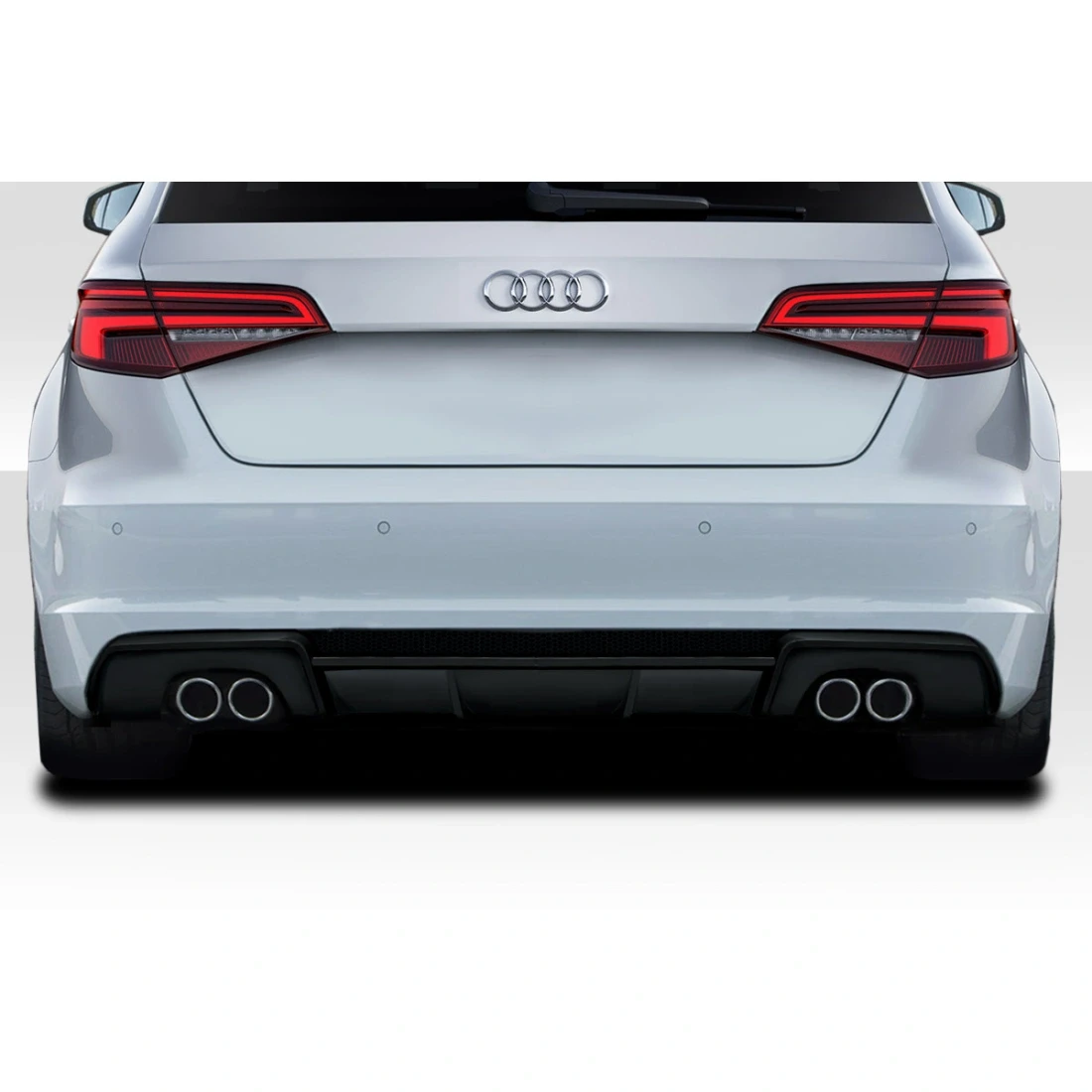 2013-2016 Audi A3 Sportback RS3 Look Rear Diffuser - 1 Piece - 115672