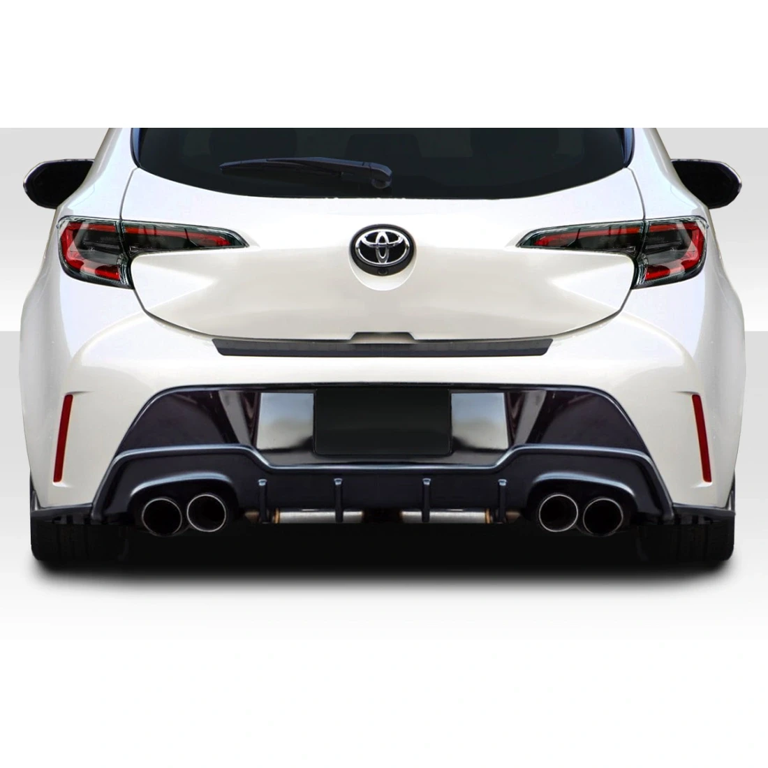 2019-2023 Toyota Corolla Hatchback A Spec Rear Diffuser - 3 Piece - 115774