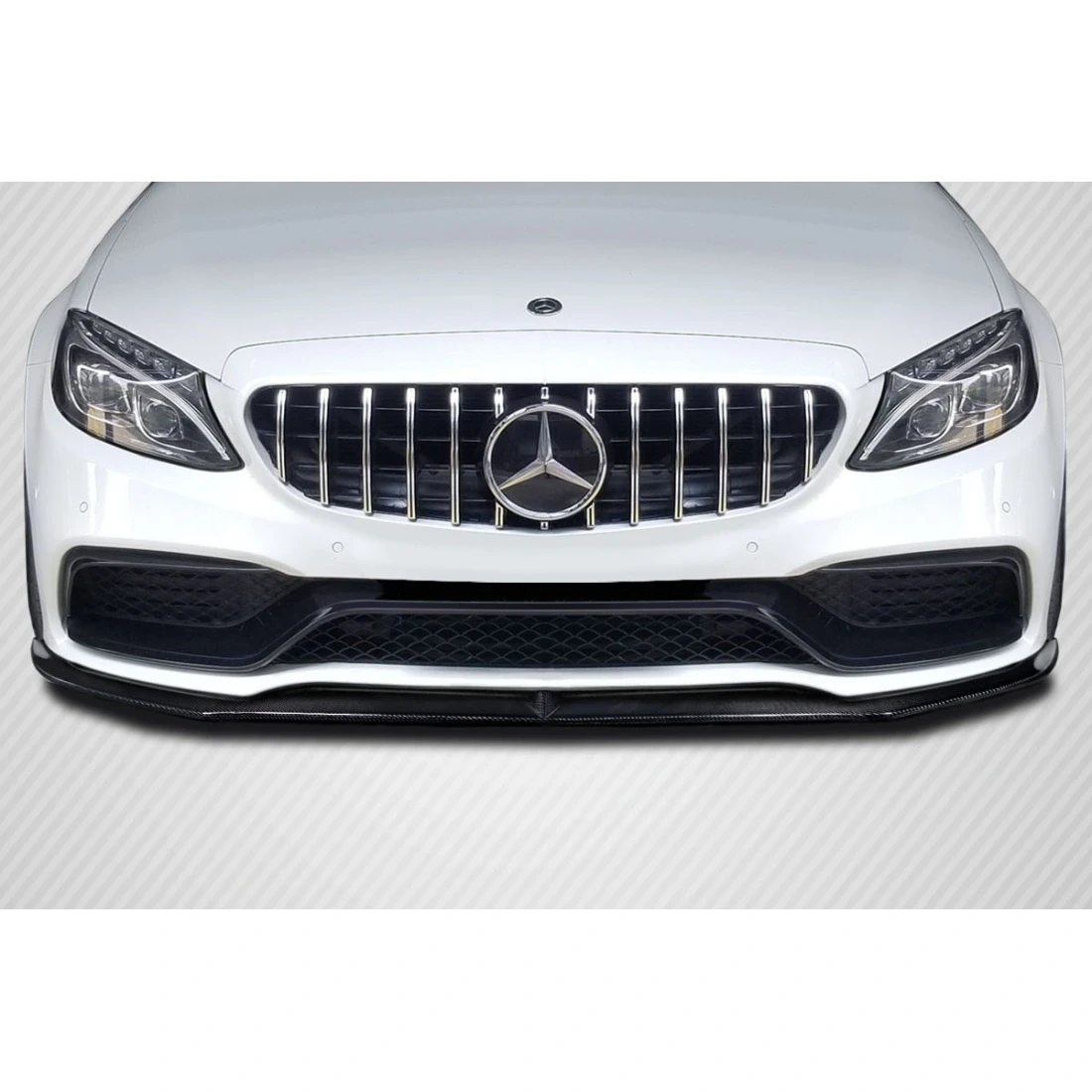 2015-2018 Mercedes Benz W205 C-Class / 2015-2018 Mercedes Benz C43 AMG Power Front Lip Spoiler Air Dam - 1 Piece - 117155