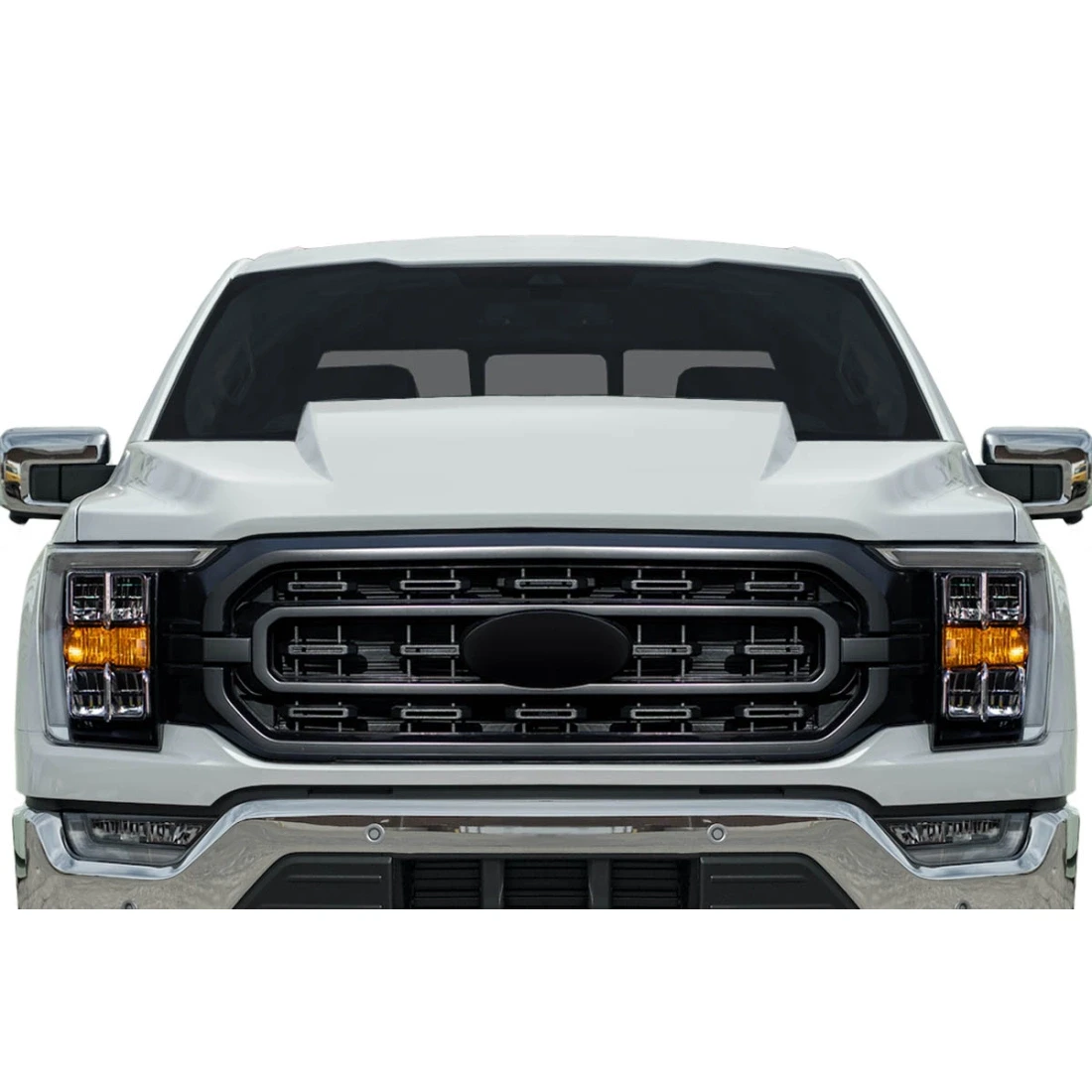 2021-2025 Ford F-150 3" Cowl Look Hood - 1 Piece - 120020