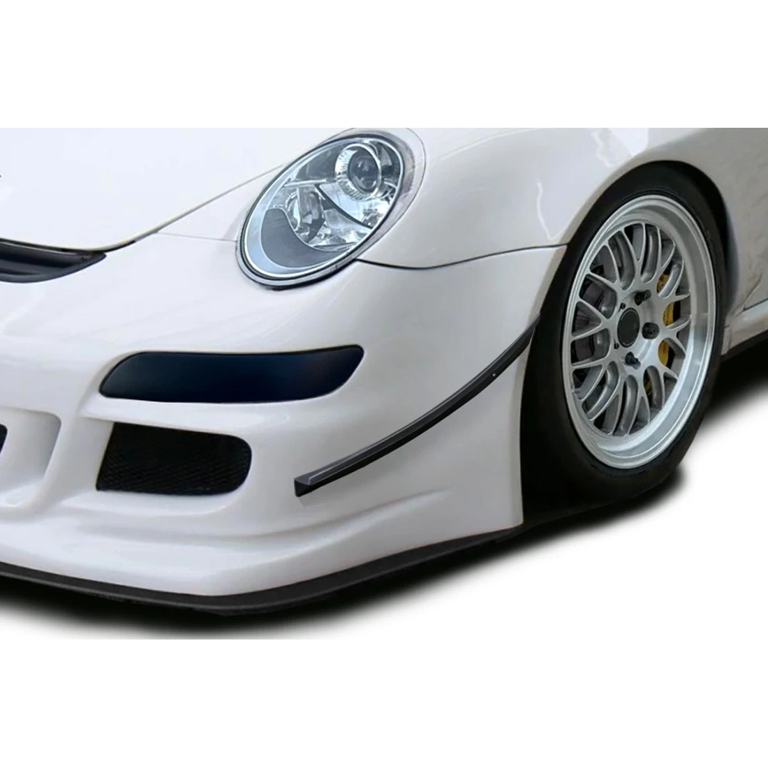 2005-2008 Porsche 911 997 GT3 Cup S Look Side Lips for Front Bumper - 2 Pieces - 120375