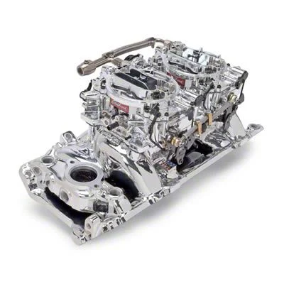 Edelbrock RPM Air-Gap Series Dual-Quad Intake Manifold and Carburetor Kit for Big-Block Chevy Oval Port (14-15 Camaro Z/28)