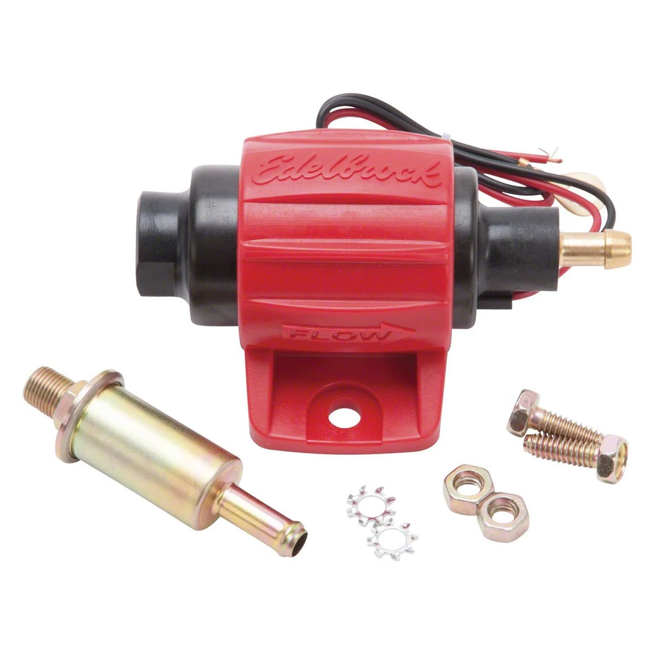 Edelbrock Micro Electric Fuel Pump; 38 GPH / 144 LPH (Universal; Some Adaptation May Be Required)