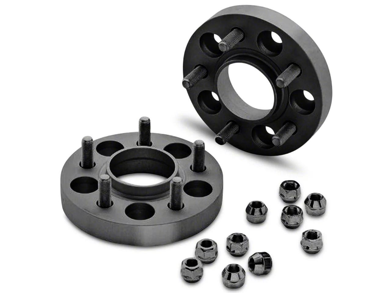Eibach 25mm Pro-Spacer Hubcentric Black Wheel Spacers (15-26 Mustang, Excluding GT350 & GT500)