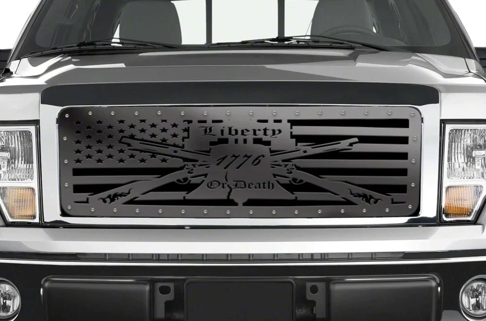 1-Piece Steel Upper Grille Insert; Liberty Or Death (09-14 F-150, Excluding Raptor & 09-12 King Ranch, Lariat)