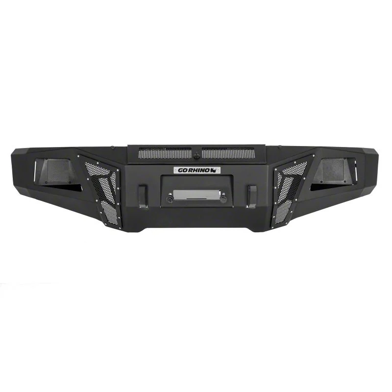 Go Rhino BR11 Winch-Ready Front Bumper; Textured Black (17-22 F-250 Super Duty)