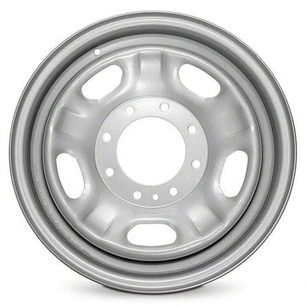 5-Slot Replica Steel Silver 8-Lug Wheel; 17x7.5; 40mm Offset (17-22 F-350 Super Duty SRW)