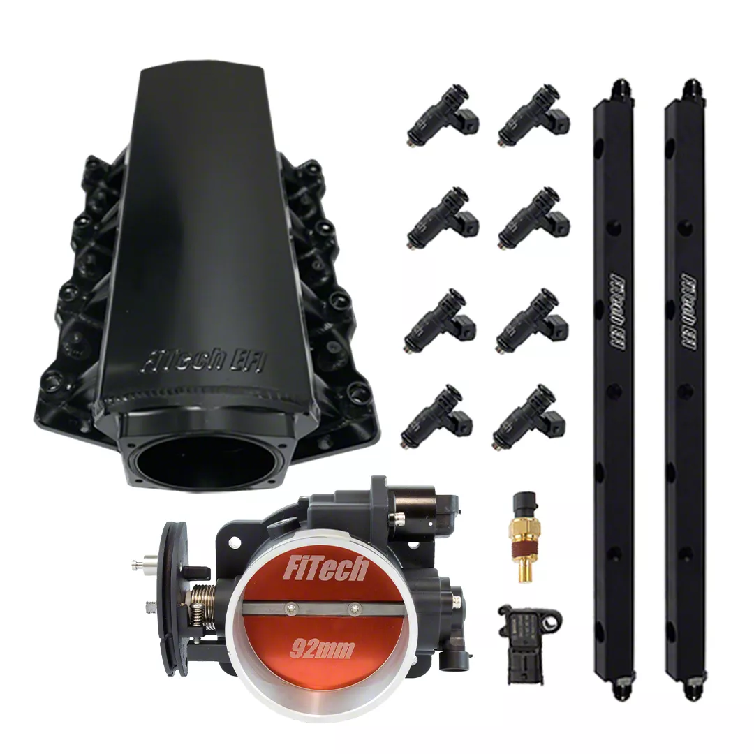 FiTech Fuel Injection Loaded LS1 Aluminum Intake Manifold Kit; 500HP (Universal; Some Adaptation May Be Required)