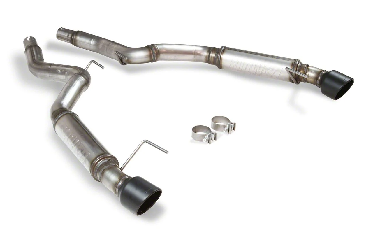 Flowmaster FlowFX Axle-Back Exhaust System with Black Tips (15-23 Mustang EcoBoost w/o Active Exhaust)