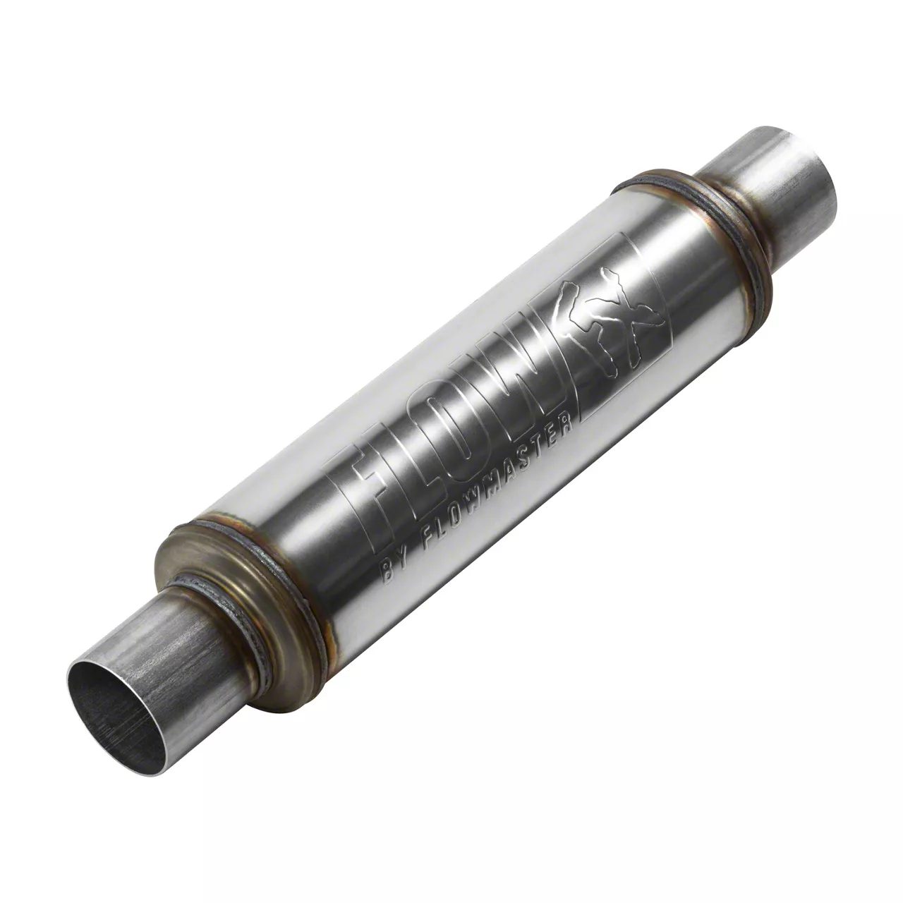 Flowmaster FlowFX Center/Center Muffler; 2.50-Inch Inlet/2.50-Inch Outlet (Universal; Some Adaptation May Be Required)