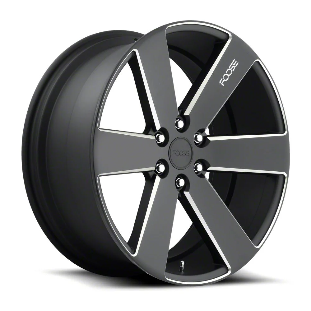 Foose Switch Black Milled 6-Lug Wheel; 20x9.5; 30mm Offset (15-20 Yukon)