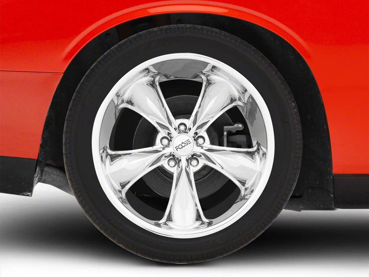 Foose Legend Chrome Wheel; Rear Only; 20x10; 20mm Offset (08-23 RWD Challenger)