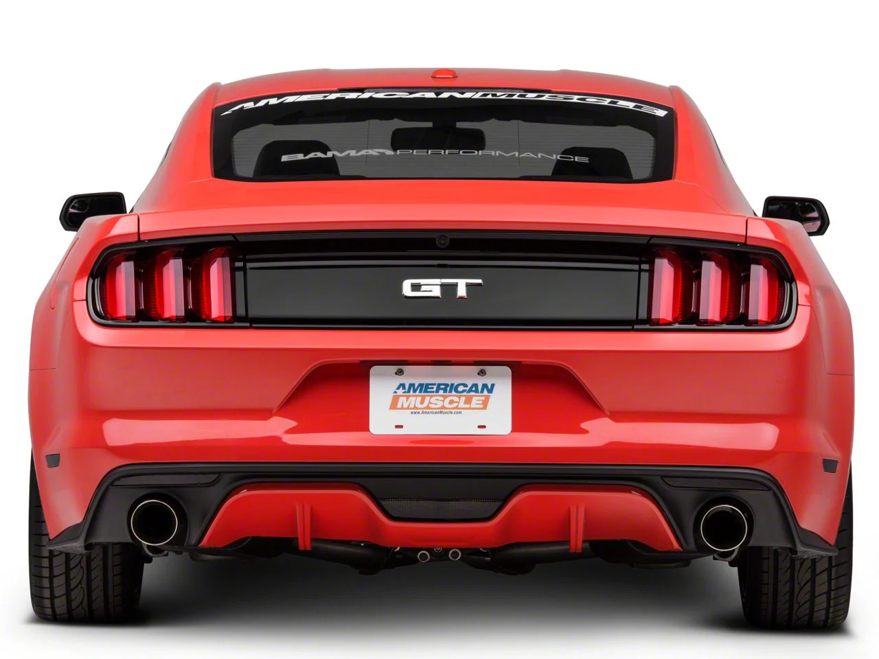 Ford Rear Bumper Cover; Unpainted (15-17 Mustang GT)