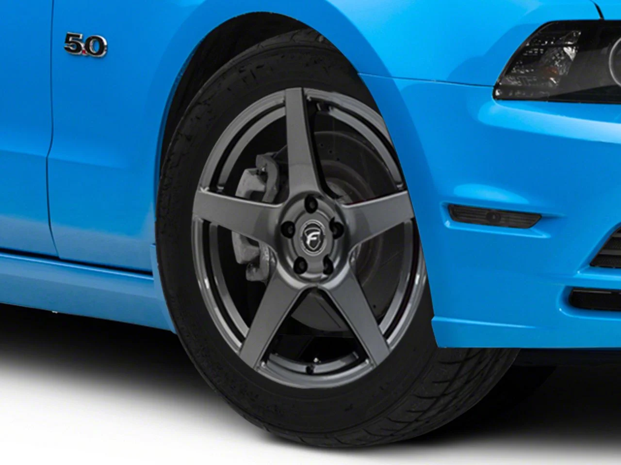 Forgestar CF5 Monoblock Gunmetal Wheel; 19x9; 35mm Offset (10-14 Mustang)