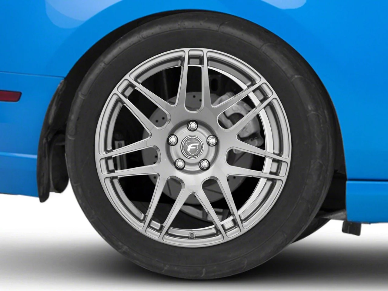 Forgestar F14 Monoblock Gunmetal Wheel; Rear Only; 19x11; 56mm Offset (10-14 Mustang)