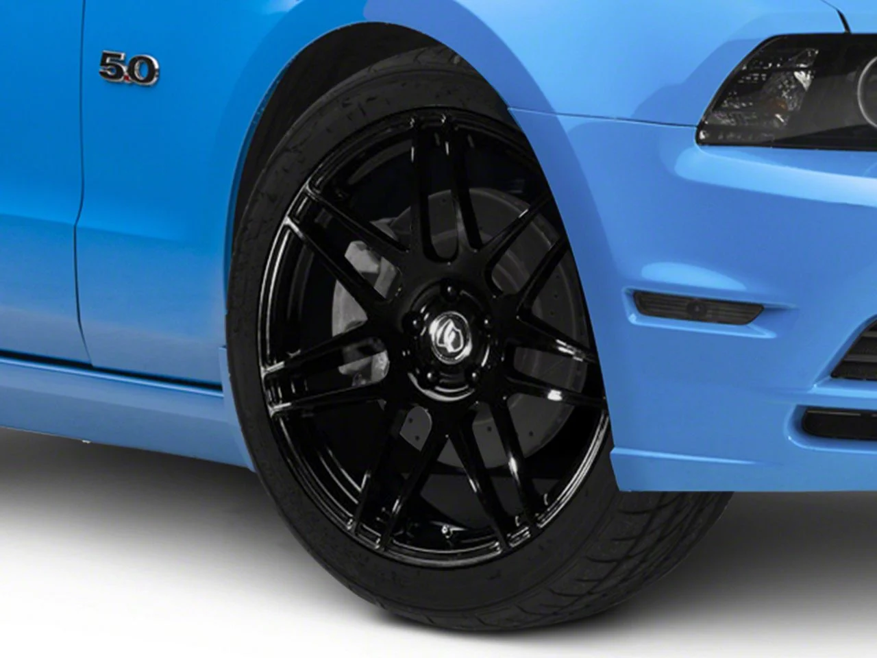Forgestar F14 Monoblock Piano Black Wheel; 20x9.5; 29mm Offset (10-14 Mustang)