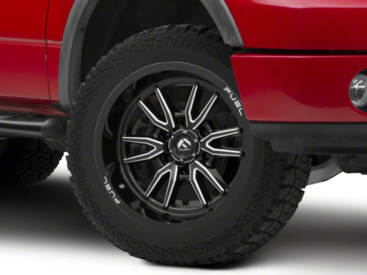 Fuel Wheels Clash Gloss Black Milled 6-Lug Wheel; 24x12; -44mm Offset (04-08 F-150)