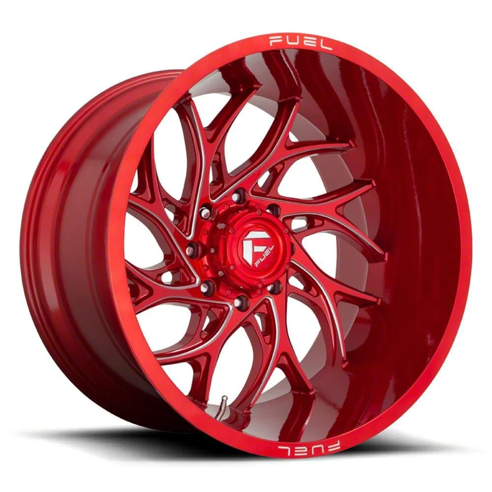 Fuel Wheels Runner Candy Red Milled 6-Lug Wheel; 24x14; -75mm Offset (04-08 F-150)