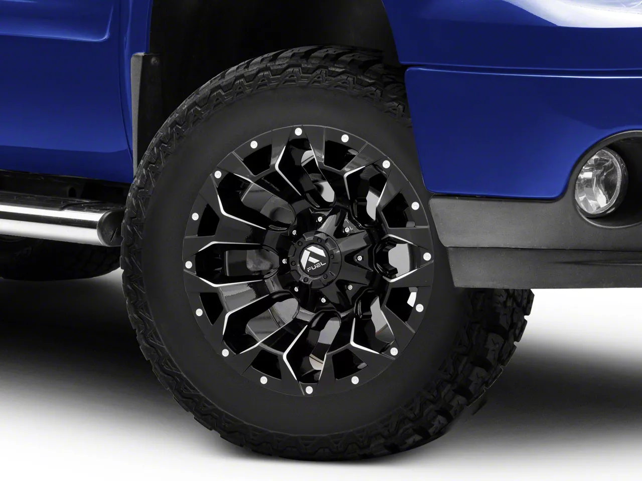 Fuel Wheels Assault Gloss Black Milled 6-Lug Wheel; 18x9; -13mm Offset (07-13 Sierra 1500)