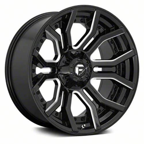 Fuel Wheels Rage Gloss Black Milled 6-Lug Wheel; 24x12; -44mm Offset (07-14 Tahoe)
