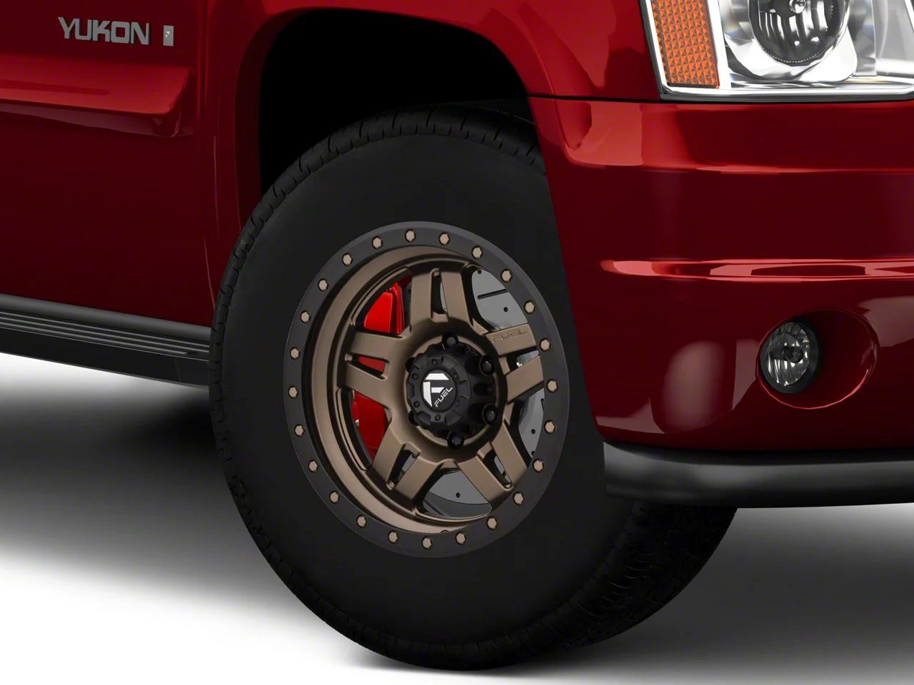 Fuel Wheels Anza Matte Bronze with Black Ring 6-Lug Wheel; 17x8.5; 6mm Offset (07-14 Yukon)