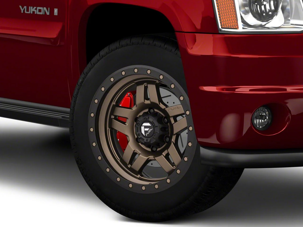 Fuel Wheels Anza Matte Bronze with Black Ring 6-Lug Wheel; 20x9; 1mm Offset (07-14 Yukon)