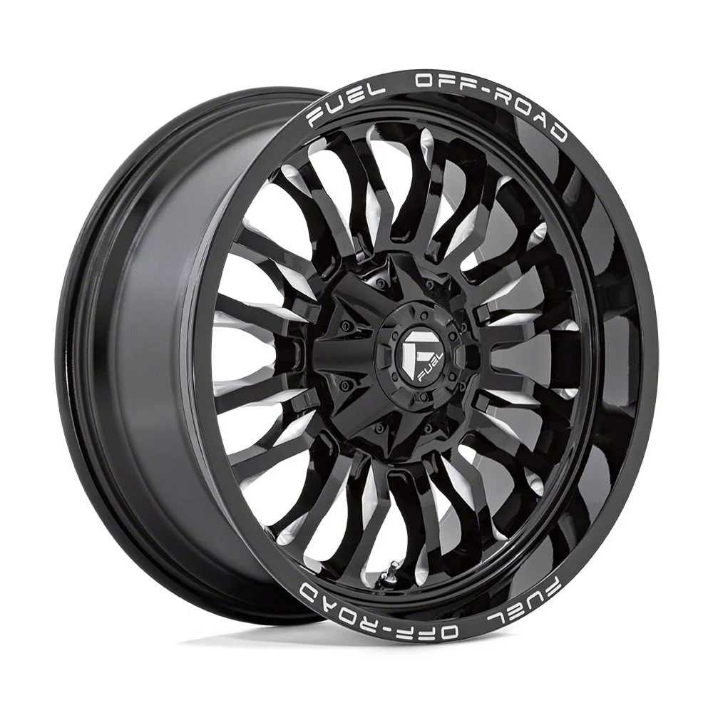 Fuel Wheels Arc Gloss Black Milled 6-Lug Wheel; 20x9; 1mm Offset (07-14 Yukon)
