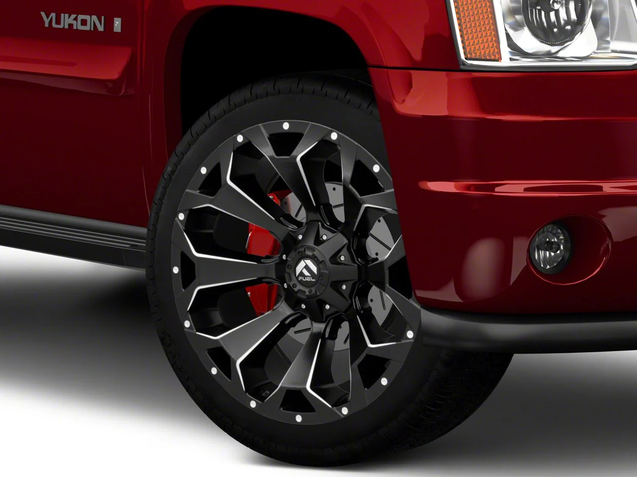 Fuel Wheels Assault Matte Black Milled 6-Lug Wheel; 24x11; -24mm Offset (07-14 Yukon)