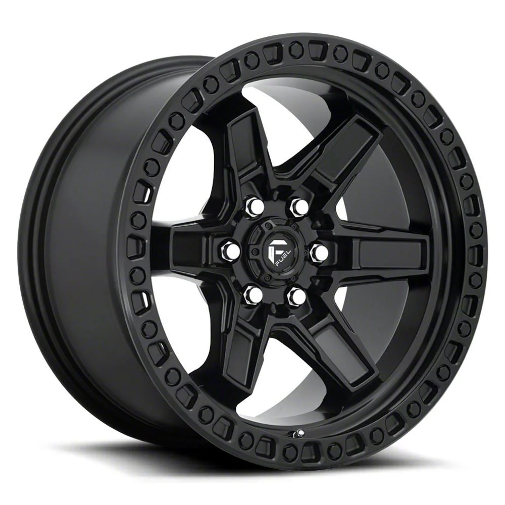 Fuel Wheels Kicker Matte Black 6-Lug Wheel; 20x9; 20mm Offset (07-14 Yukon)