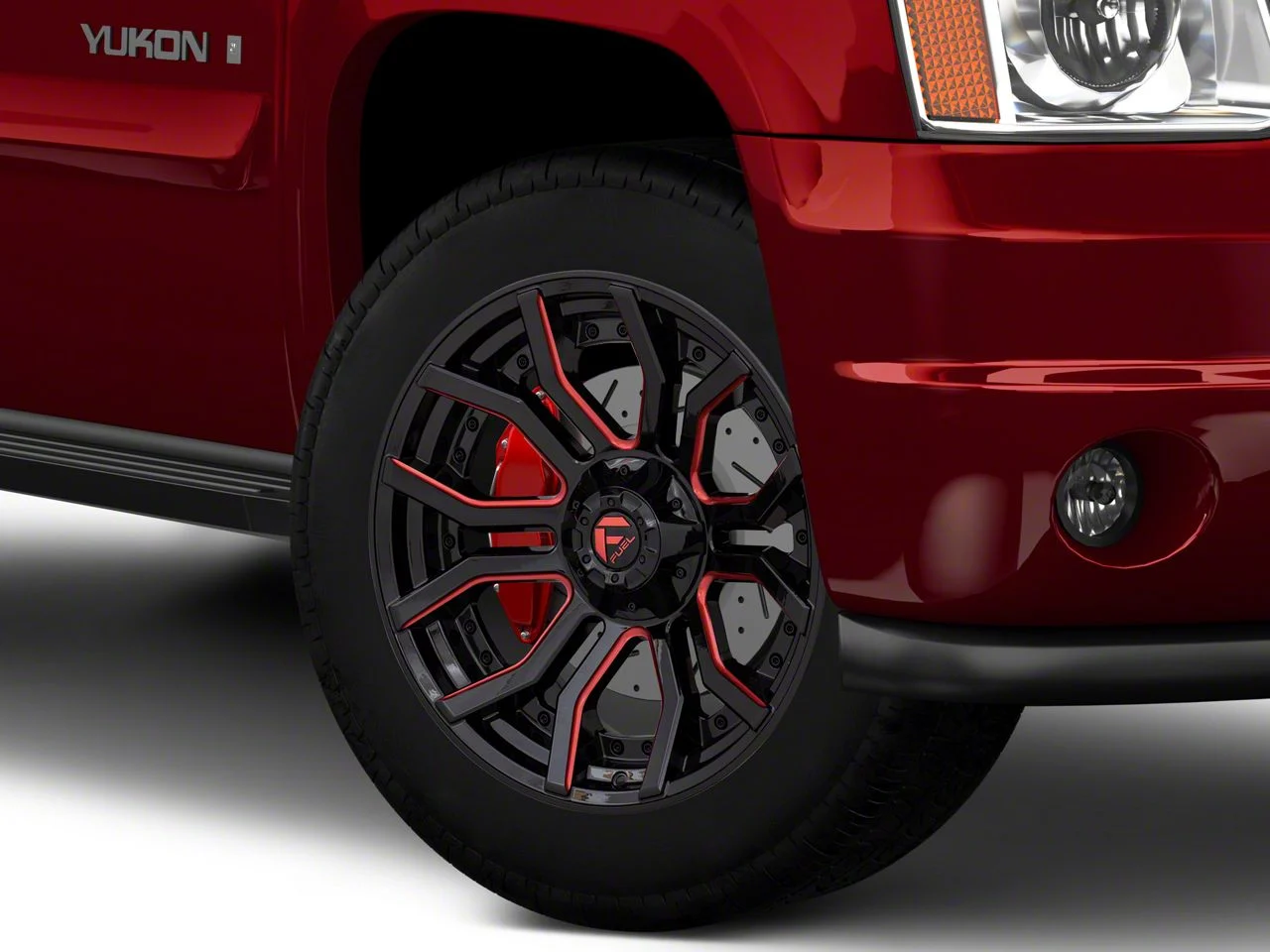 Fuel Wheels Rage Gloss Black Red Tinted 6-Lug Wheel; 20x9; 1mm Offset (07-14 Yukon)
