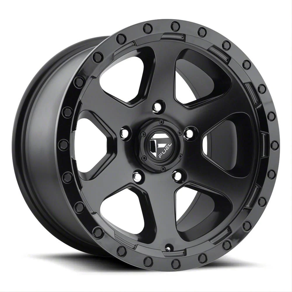 Fuel Wheels Ripper Matte Black 6-Lug Wheel; 17x9; -12mm Offset (07-14 Yukon)
